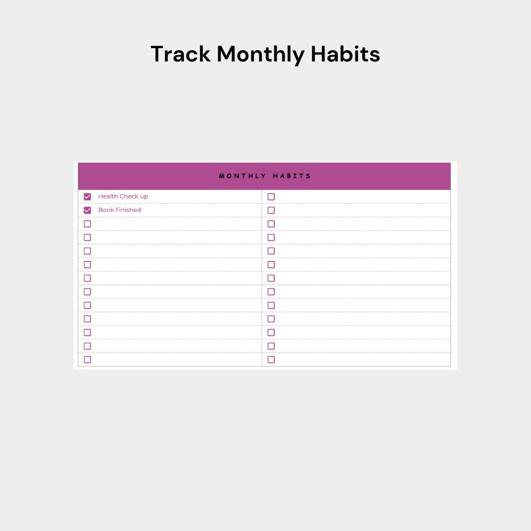 PLAN2GROW - Habit Tracker